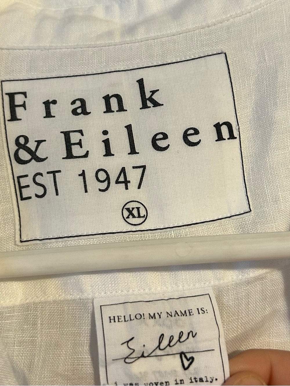 Frank & Eileen White Linen Shirt - Picture 3 of 6